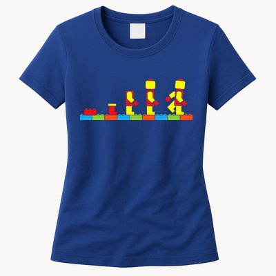 Bricks Evolution Master Builder Blocks Womens T-Shirt