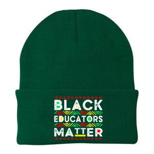 Black Educators Matter History Month Africa American Teacher Gift Knit Cap Winter Beanie