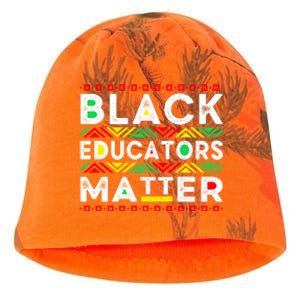 Black Educators Matter History Month Africa American Teacher Gift Kati - Camo Knit Beanie