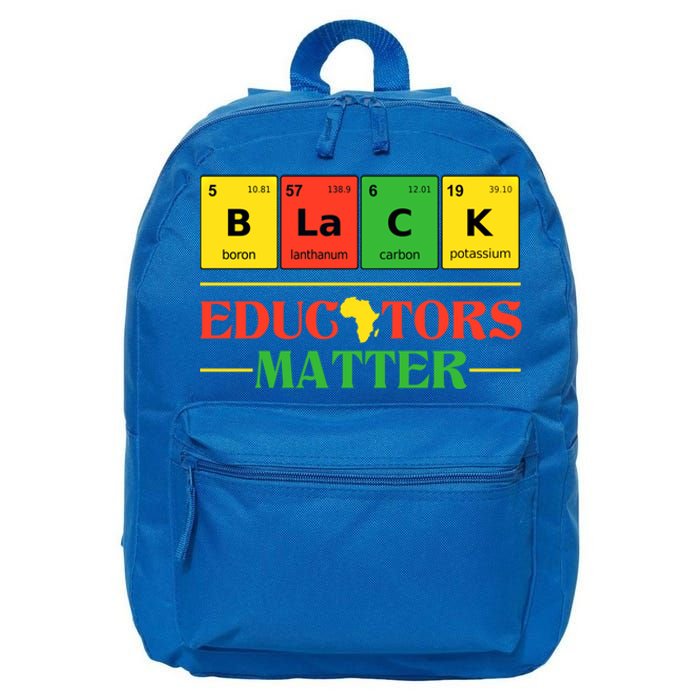 Black Educators Matter Black Month History Juneteenth Gift 16 in Basic Backpack