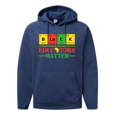 Black Educators Matter Black Month History Juneteenth Gift Performance Fleece Hoodie