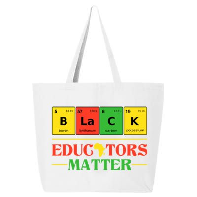 Black Educators Matter Black Month History Juneteenth Gift 25L Jumbo Tote