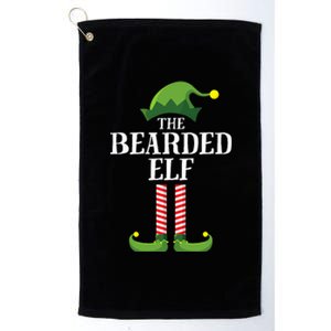 Bearded Elf Matching Family Group Christmas Party Elf Platinum Collection Golf Towel