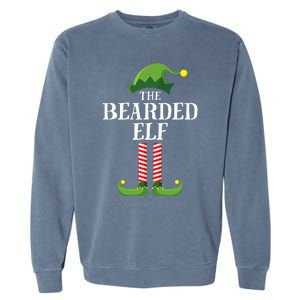 Bearded Elf Matching Family Group Christmas Party Elf Garment-Dyed Sweatshirt