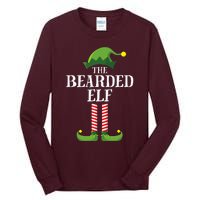 Bearded Elf Matching Family Group Christmas Party Elf Tall Long Sleeve T-Shirt