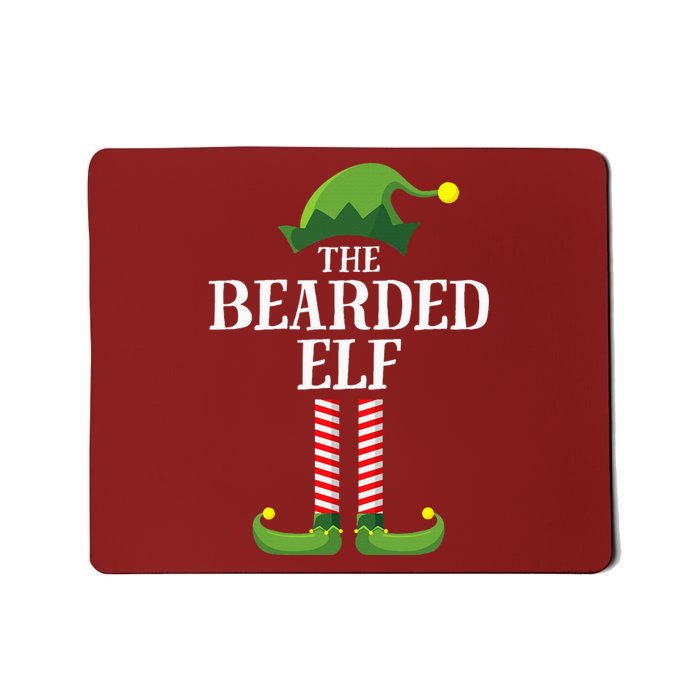 Bearded Elf Matching Family Group Christmas Party Elf Mousepad