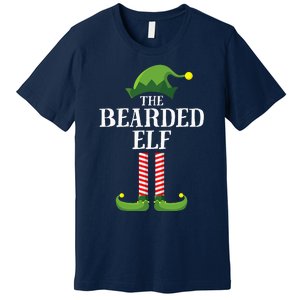 Bearded Elf Matching Family Group Christmas Party Elf Premium T-Shirt