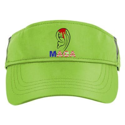 Bleeding Ears Maga Usa Pro Trump Adult Drive Performance Visor