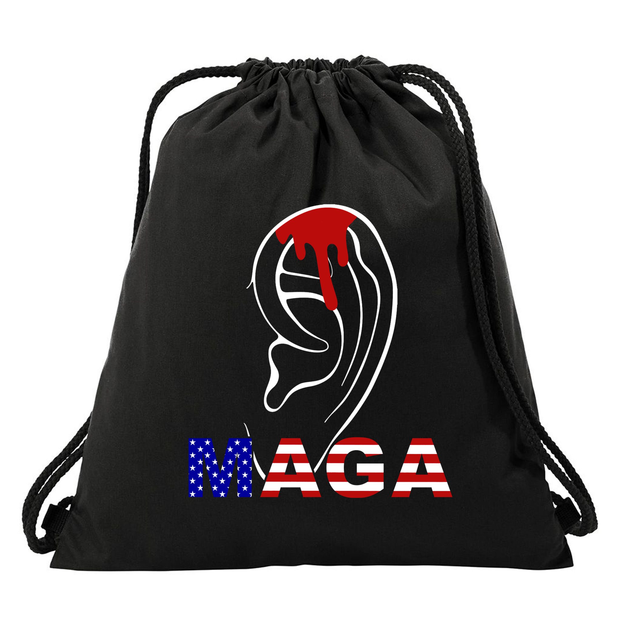 Bleeding Ears Maga Usa Pro Trump Drawstring Bag