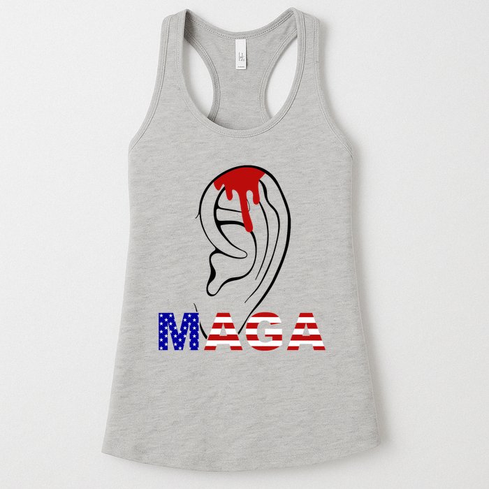 Bleeding Ears Maga Usa Pro Trump Womens Tank Top