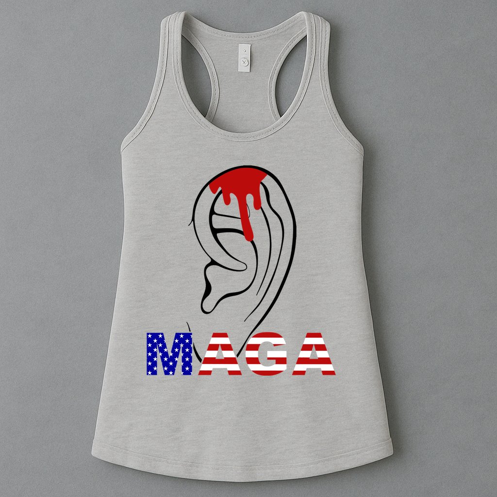 Bleeding Ears Maga Usa Pro Trump Womens Tank Top