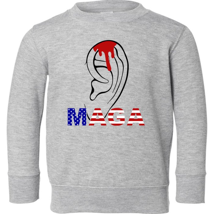 Bleeding Ears Maga Usa Pro Trump Toddler Sweatshirt