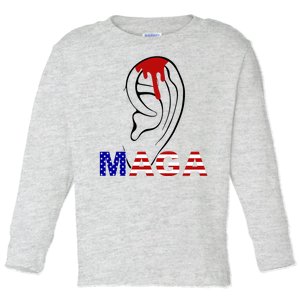 Bleeding Ears Maga Usa Pro Trump Toddler Long Sleeve Shirt