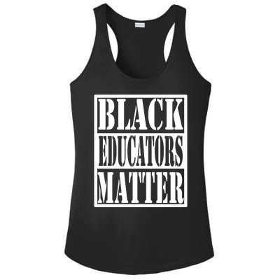 Black Educators Matter Teacher Black History Month Ladies PosiCharge Competitor Racerback Tank