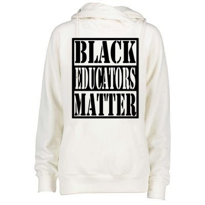 Black Educators Matter Teacher Black History Month Womens Funnel Neck Pullover Hood