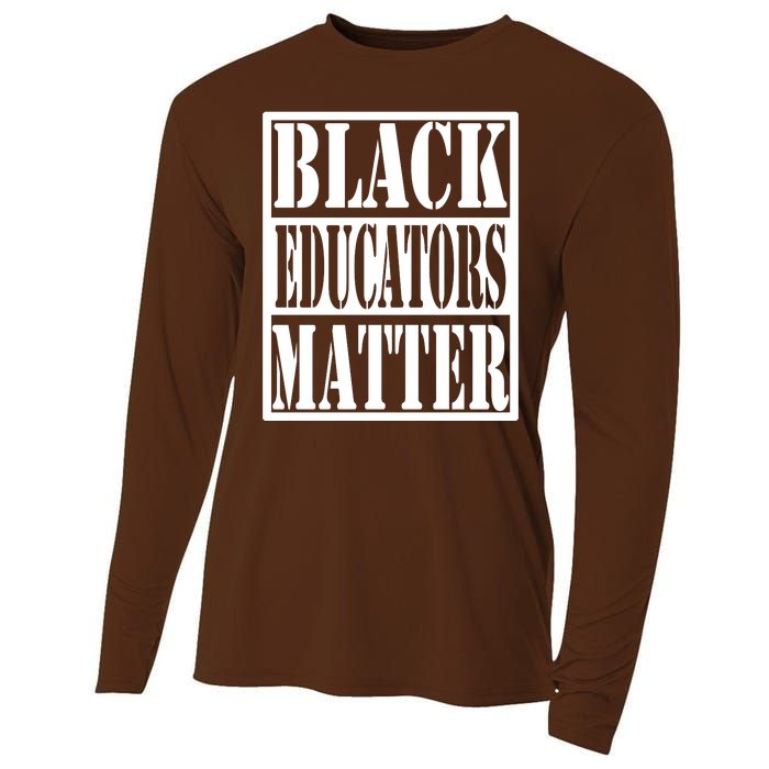 Black Educators Matter Teacher Black History Month Cooling Performance Long Sleeve Crew