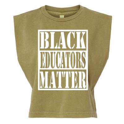 Black Educators Matter Teacher Black History Month Garment-Dyed Women's Muscle Tee