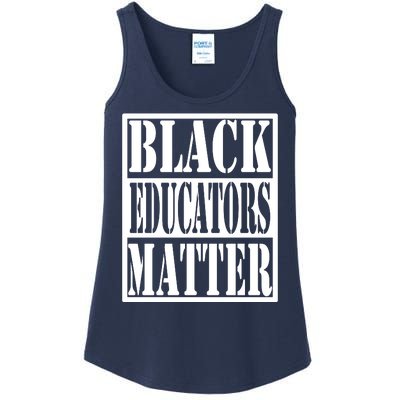 Black Educators Matter Teacher Black History Month Ladies Essential Tank