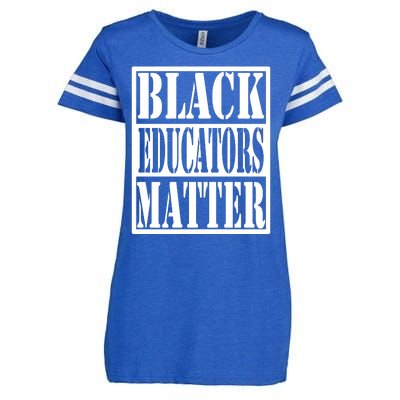 Black Educators Matter Teacher Black History Month Enza Ladies Jersey Football T-Shirt