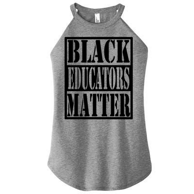 Black Educators Matter Teacher Black History Month Women's Perfect Tri Rocker Tank