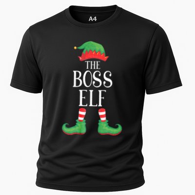 Boss Elf Matching Group Xmas Funny Family Christmas Performance Shirt