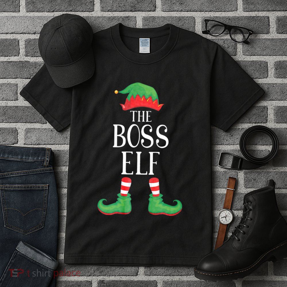 Boss Elf Matching Group Xmas Funny Family Christmas Tall T-Shirt