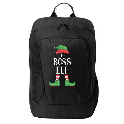 Boss Elf Matching Group Xmas Funny Family Christmas City Backpack