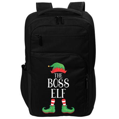 Boss Elf Matching Group Xmas Funny Family Christmas Impact Tech Backpack