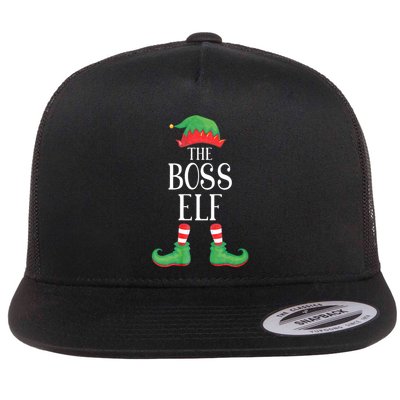 Boss Elf Matching Group Xmas Funny Family Christmas Flatbill Hat