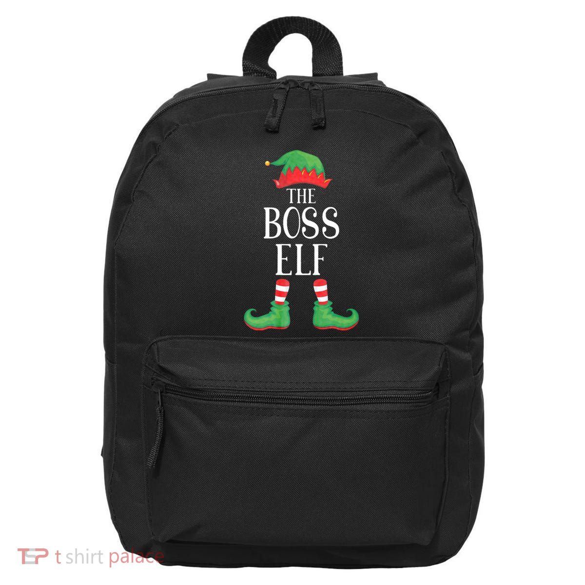 Boss Elf Matching Group Xmas Funny Family Christmas 16 in Basic Backpack