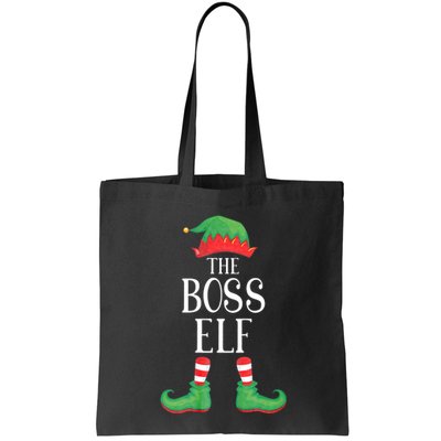 Boss Elf Matching Group Xmas Funny Family Christmas Bag