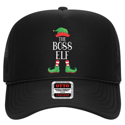 Boss Elf Matching Group Xmas Funny Family Christmas Trucker Hat