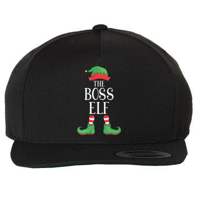 Boss Elf Matching Group Xmas Funny Family Christmas Wool Snapback Cap