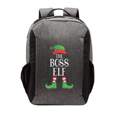Boss Elf Matching Group Xmas Funny Family Christmas Vector Backpack