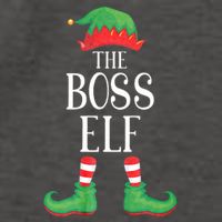 Boss Elf Matching Group Xmas Funny Family Christmas Vector Backpack