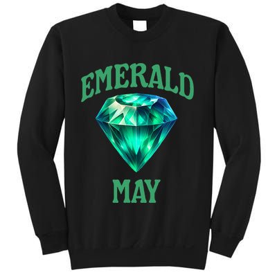 Birthstone Emerald May Emerald Green Jewel Inspired Art Sweatshirt