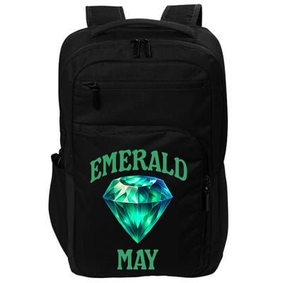 Birthstone Emerald May Emerald Green Jewel Inspired Art Impact Tech Backpack