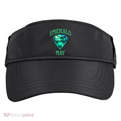 Birthstone Emerald May Emerald Green Jewel Inspired Art Adult Drive Performance Visor