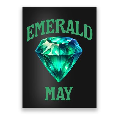 Birthstone Emerald May Emerald Green Jewel Inspired Art Poster