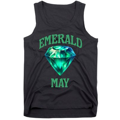 Birthstone Emerald May Emerald Green Jewel Inspired Art Tank Top