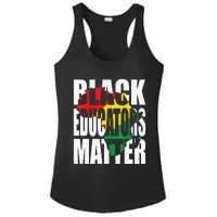 Black Educators Matter Patriotic African American Teacher Ladies PosiCharge Competitor Racerback Tank