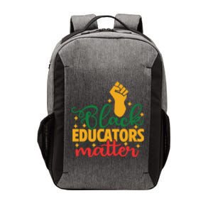 Black Educators Matter Gift Teacher Black History Month Vector Backpack