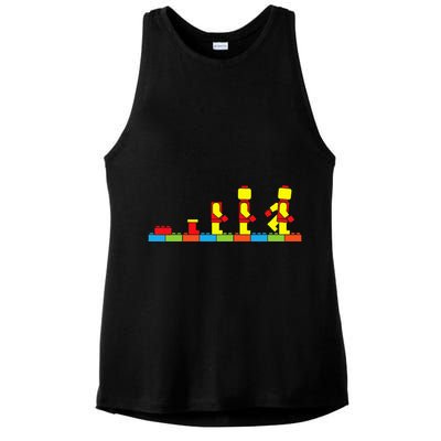 Bricks Evolution Master Builder Building Blocks Ladies PosiCharge Tri-Blend Wicking Tank