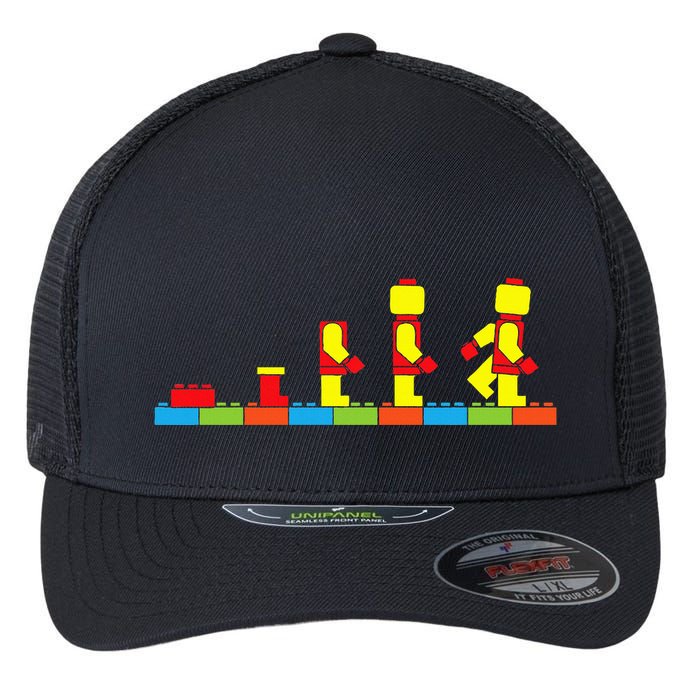 Bricks Evolution Master Builder Building Blocks Flexfit Unipanel Trucker Cap
