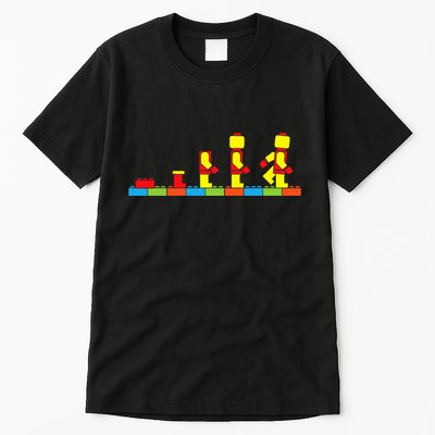 Bricks Evolution Master Builder Building Blocks Tall T-Shirt