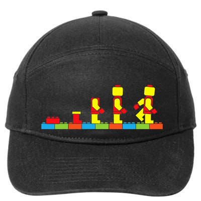 Bricks Evolution Master Builder Building Blocks 7-Panel Snapback Hat