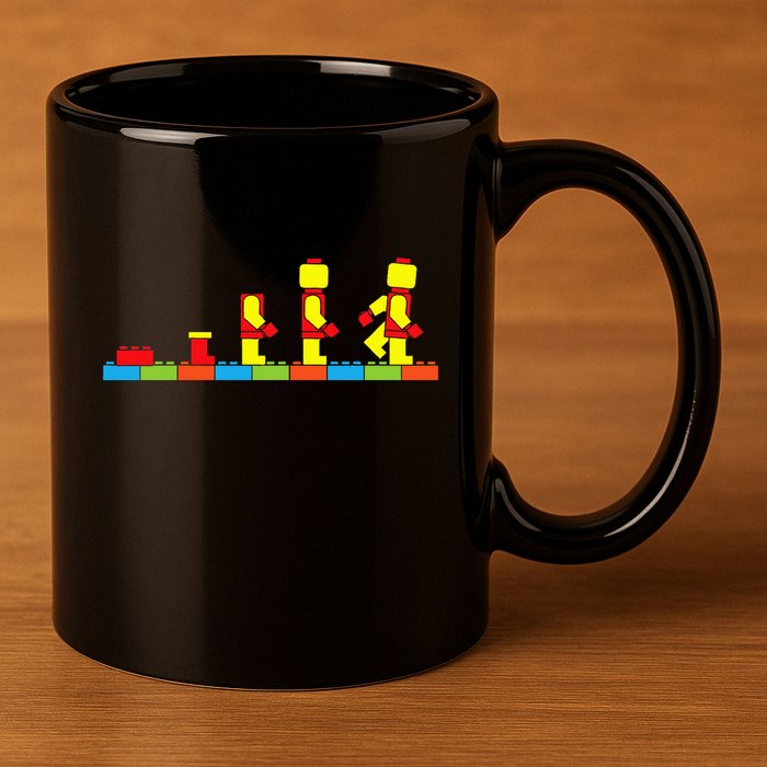 Bricks Evolution Master Builder Building Blocks 11oz C Handle Ceramic Mug