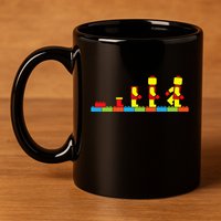 Bricks Evolution Master Builder Building Blocks 11oz C Handle Ceramic Mug