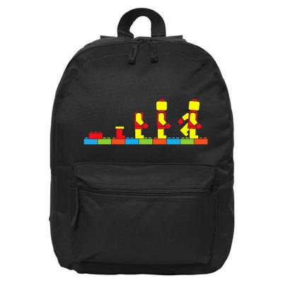 Bricks Evolution Master Builder Building Blocks 16 in Basic Backpack