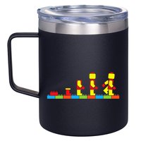 Bricks Evolution Master Builder Building Blocks 12oz Stainless Steel Coffee Mug